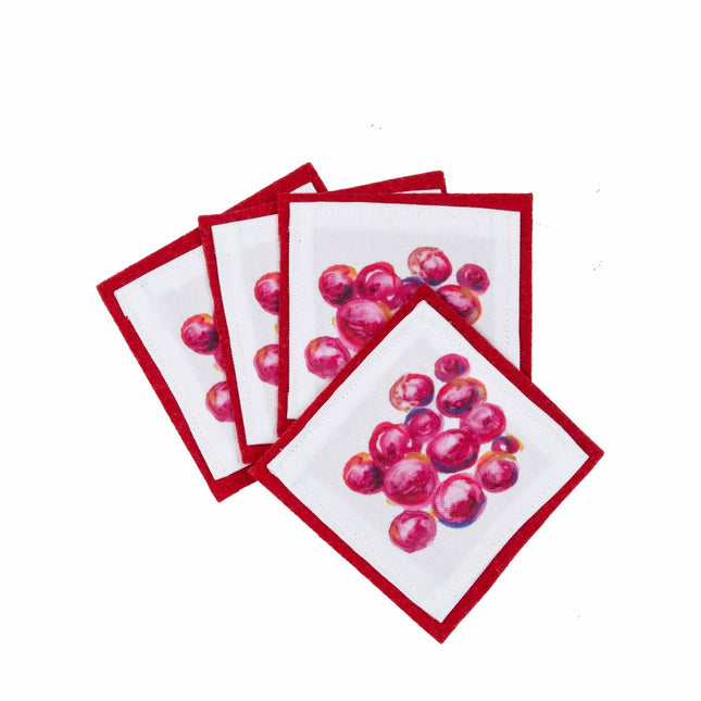 Cranberry Cheer Coasters
