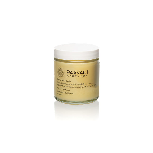 Trataka Ghee Candle | Ayurvedic Meditation Candle for Focus & Eye Health