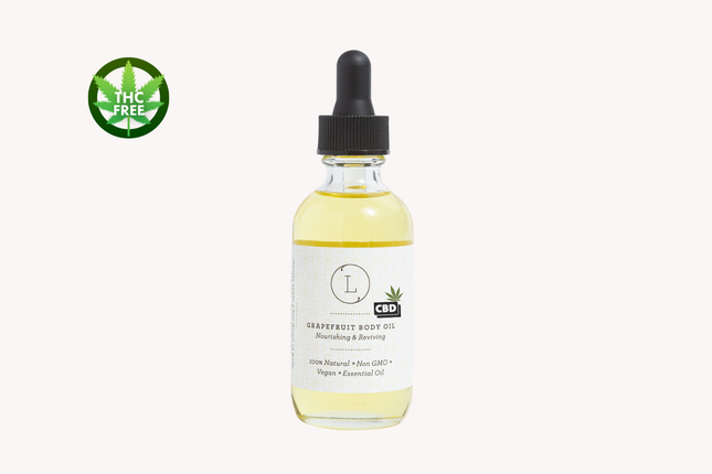 CBD Natural skin Oil with CBD, Grapefruit Moisturizing skin Oil (THC free)
