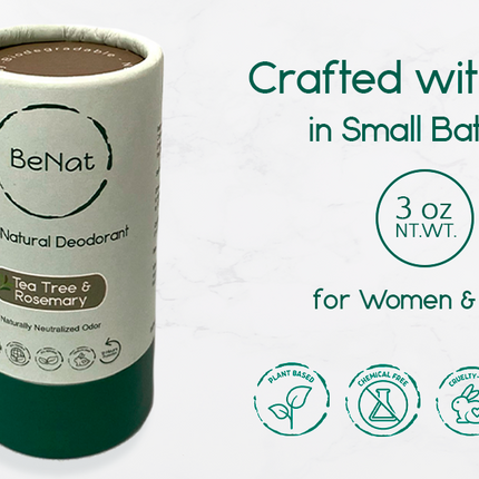All Natural, Plastic-Free Deodorants