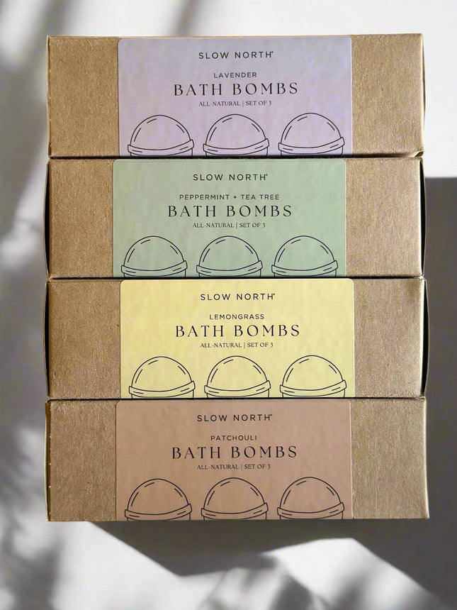 Natural Bath Bomb Set - Patchouli (Set of 3)