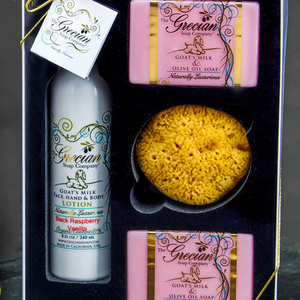 Lotion, 2 Soaps and Sponge Gift Set-Egyptian Musk