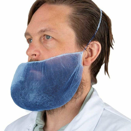 Brown Beard Nets. Pack of 1000 Disposable Nylon Protective Beard
