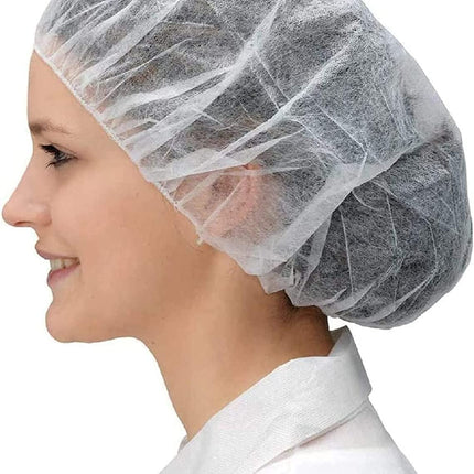 AMZ Medical Supply Disposable Hair Cap 21". Pack of 1000 White Mob