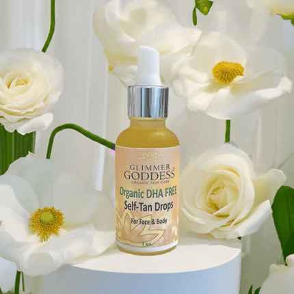Organic DHA-Free Tanning Drops – Gradual Self Tan Drops with No Smell for Face & skin