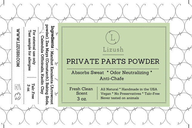 Natural Private Parts Powder - for men and women