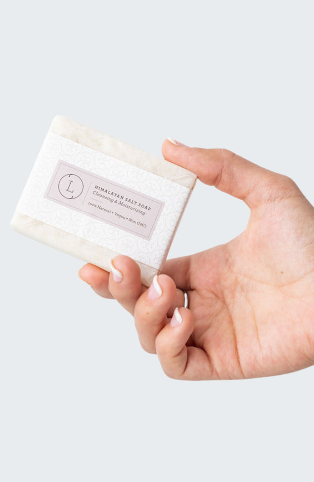 2x Himalayan Salt Soap Bar, Natural Unscented Soap, Vegan Handmade Soap